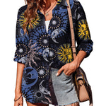 Nadorine Long Sleeve Blouses Casual Tops