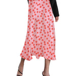 Nadorine Midi Skirt High Waisted Solid Satin Dress