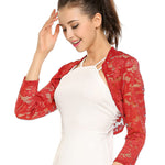 Nadorine Women's Bolero Shrugs Crochet Lace Open Cardigan