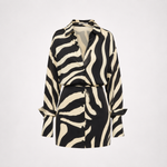 Phoebe Weston | Zebra Print Long Sleeve Mini Dress For Women