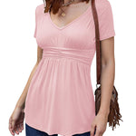 V Neck Tunic Tops - Nadorine (Us Only)
