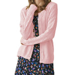 Nadorine Women's Button Down Crochet Sweater Cardigan