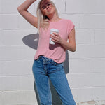 Nadorine Cap Sleeve Sweater Vest Sleeveless Knit Tops