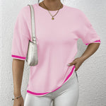 Nadorine Knit Short Sleeve Tops