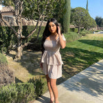 Lantern Sleeve Swing Mini Dress - Nadorine (Us Only)