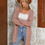 Nadorine Women's Fall Open Front Cardigan