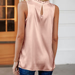 Womens Tank Tops Dressy Casual Mock Neck Sleeveless Blouses Fashion Shirts for Work - Nadorine (Us Only)