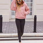 Zeagoo Womens Half Zip Cropped Hoodies