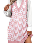 Zeagoo Womens Sweater Vest Dress Pattern Knitted Dress