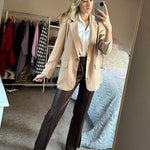 Open Front Work Office Jackets Blazer