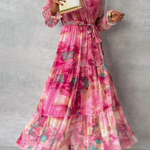 Sophie™ | Elegant Floral Pattern Dress