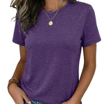 Casual Summer Basic Crewneck Tee (US Only)