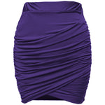 High Waist Stretch Tight Pleated Bodycon Skirt - Nadorine (Us Only)