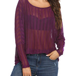 Long Sleeve Mesh Sheer Shirt - Nadorine (Us Only)