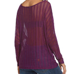 Long Sleeve Mesh Sheer Shirt - Nadorine (Us Only)