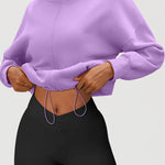 Zeagoo Womens Fleece Jacket Full Zip Crop Hoodie Long Sleeve Pullover Sweatshirts Oversized 2023 Fall Winter Coat