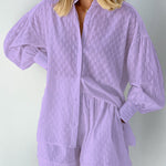 Charlotte Flemming | Embroidered Shirt & Shorts Set For Women