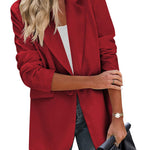 Open Front Work Office Jackets Blazer