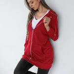 Zeagoo Zip Up Hoodies Long Fleece Jacket