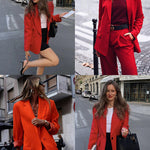 Open Front Work Office Jackets Blazer