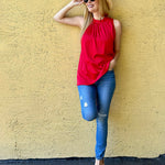 Womens Tank Tops Dressy Casual Mock Neck Sleeveless Blouses Fashion Shirts for Work - Nadorine (Us Only)