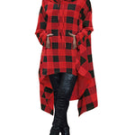 Nadorine Women Pullover Hoodies Sweatshirt Long Sleeve High Low Sweater Oversize Top with Pocket (Us Only)
