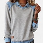Gloria | Contrast-Panel Pullover