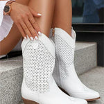 Sutton | Perforated Western Boots