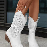 Sutton | Perforated Western Boots