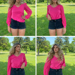 Nadorine Women's Blouses Dressy Casual V Neck Top