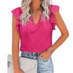 Shirts Short Sleeve Loose T Shirt Blouses - Nadorine (Us Only)