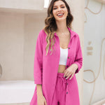 Two Piece Outfit Sets Cotton Shorts Set - Nadorine (Us Only)