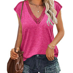 Tank Tops Short Sleeve Shirt- Nadorine (Us Only)