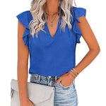 Shirts Short Sleeve Loose T Shirt Blouses - Nadorine (Us Only)