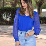 Nadorine Women's Blouses Dressy Casual V Neck Top