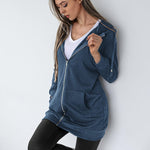 Zeagoo Zip Up Hoodies Long Fleece Jacket