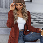 Nadorine Women's Fall Open Front Cardigan