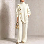 Audrey | Elegant Button-Detail Knit Set