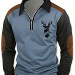 Arden | Classic Deer Quarter-Zip Pullover