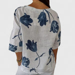 Natividad | Chic Floral Pattern Blouse