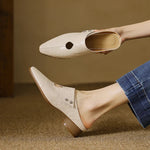 Olga™ | Genuine Leather Mules