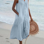 Sandra - Patchwork Midi Dress