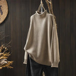 V|C - Relaxed Mock Neck Knit Sweater Ruthie