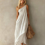 Judy - Draped One Shoulder Dress