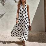 Gloria - Polka Dot Tiered Dress
