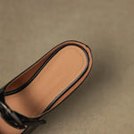 Alour Genuine Leather Mules