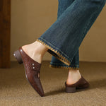 Olga™ | Genuine Leather Mules