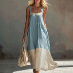 Barbara - Color Block Maxi Dress