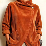 Sophie | One-Button Corduroy Wrap Top