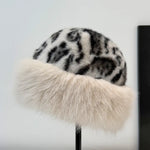 Alaina | Leopard Print Fur Hat